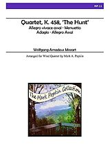 Wolfgang Amadeus Mozart Notenblätter Quartet KV458 The Hunt