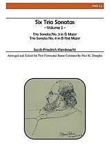 Jakob Friedrich Kleinknecht Notenblätter 6 Trio Sonatas, Vol. 2