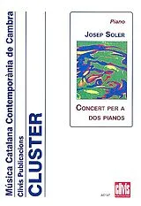 Josep Soler i Sarda Notenblätter Konzert für 2 Klaviere
