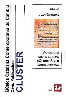 Joan Guinjoan Gispert Notenblätter Variations on Cuncti simus concanentes