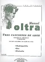Manuel Oltra Notenblätter 3 Canciones de amor