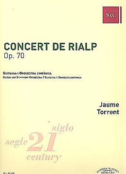 Jaume Torrent Notenblätter Concert de Rialp op.70