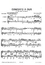Johann Ludwig Krebs Notenblätter Konzert F-Dur