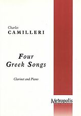 Charles Camilleri Notenblätter 4 Greek Songsfor clarinet and
