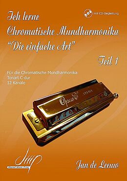 Jan de Leeuw Notenblätter Ich lerne Chromatische Mundharmonika Band 1