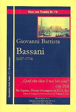 Giovanni Battista Bassini Notenblätter Quel che dice il tuo bel core