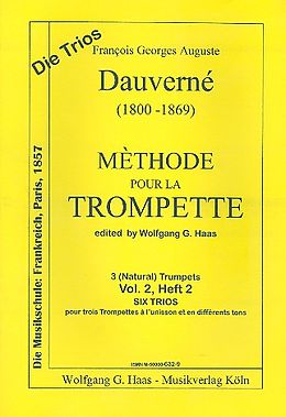 Francois Georges Auguste Dauverne Notenblätter Méthode pour la trompette Band 2