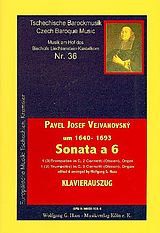 Pavel Josef Vejvanovsky Notenblätter Sonata a 6 für 1 (3) Trompeten in C, 2 Cornetti