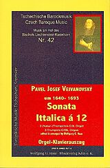 Pavel Josef Vejvanovsky Notenblätter Sonata Ittalica a 12 für 3 Naturtrompeten
