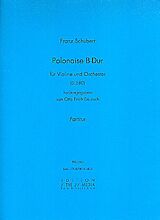 Franz Schubert Notenblätter Polonaise B-Dur D580