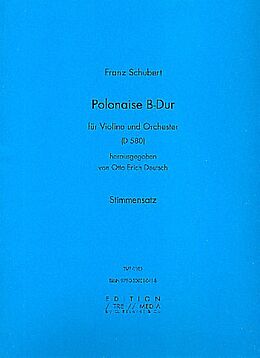 Franz Schubert Notenblätter Polonaise B-Dur D580 für Violine
