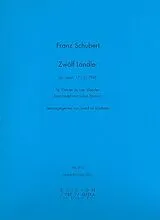 Franz Schubert Notenblätter 12 Ländler oppost.171 D790