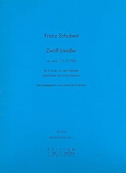 Franz Schubert Notenblätter 12 Ländler oppost.171 D790