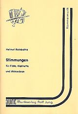 Helmut Reinbothe Notenblätter Stimmungen für Flöte, Klarinette