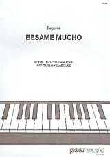 Consuelo (Consuelito) Velázquez Notenblätter Besame Mucho