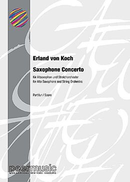 Erland von Koch Notenblätter Saxophone Concerto