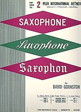 David Gornston Notenblätter Method for Saxophone vol.2
