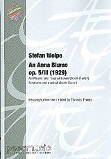 Stefan Wolpe Notenblätter An Anna Blume op.5/III (1929)