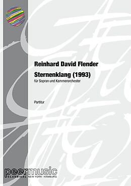 Reinhard David Flender Notenblätter Sternenklang (1993)