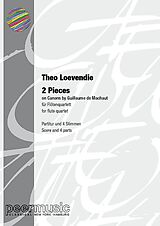 Theo Loevendie Notenblätter 2 Pieces on Canons by Guillaume de Machaut