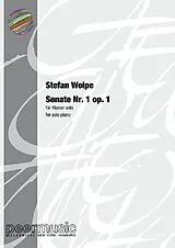 Stefan Wolpe Notenblätter Sonate Nr.1 op.1