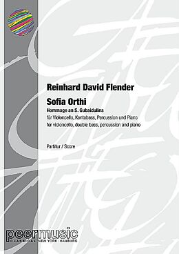 Reinhard David Flender Notenblätter Sofia Orthi - Hommage a S. Gubaidulina
