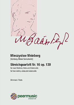 Mieczyslaw Weinberg Notenblätter Streichquartett Nr.16 op.130