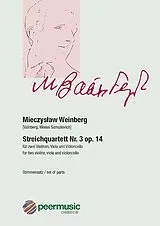 Mieczyslaw Weinberg Notenblätter Streichquartett Nr.3 op.14