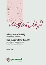 Mieczyslaw Weinberg Notenblätter Streichquartett Nr.4 op.20