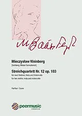 Mieczyslaw Weinberg Notenblätter Streichquartett Nr.12 op.103