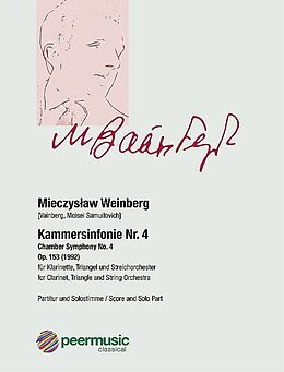 Mieczyslaw Weinberg Notenblätter Kammersinfonie Nr.4 op.153