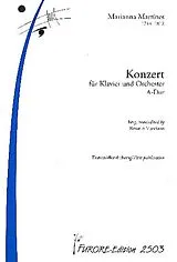 Maria Anna Martinez Notenblätter Konzert A-Dur