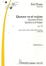 Mel (Domange, Mélanie) Bonis Notenblätter Quartett D-Dur op.124