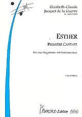 Elisabeth-Claude Jacquet de La Guerre Notenblätter Esther première cantate für eine