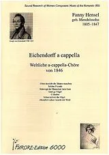 Fanny (Mendelssohn) Hensel Notenblätter Eichendorff a cappella