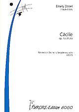 Emely Zobel Notenblätter Cäcilie op.13 für Singstimme solo