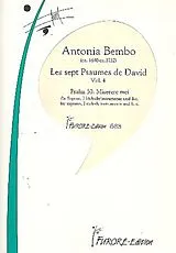 Antonia Bembo Notenblätter Les 7 Psaumes de David vol.4