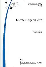 Leonore (Sr) Jenny Notenblätter Leichte Geigenduette