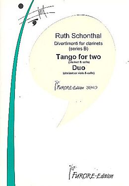 Ruth E. Schonthal Notenblätter Tango for two und Duo