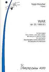 Tsippi Fleischer Notenblätter War op.23 für Bassklarinette, Contra-Altklarinette