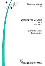 Florentine Mulsant Notenblätter Quintet a vent für Flöte, Oboe, Klarinette