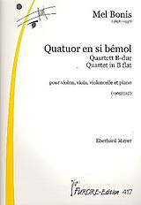 Mel (Domange, Mélanie) Bonis Notenblätter Quartett B-Dur