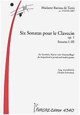 Madame Ravissa de Turin Notenblätter 6 Sonaten op.1 Band 1 (Nr.1-3)