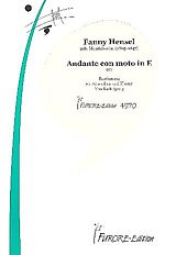 Fanny (Mendelssohn) Hensel Notenblätter Andante con moto in E für