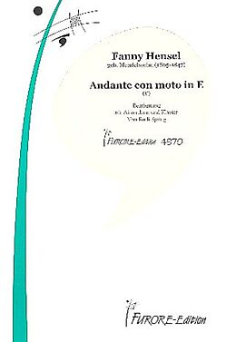 Fanny (Mendelssohn) Hensel Notenblätter Andante con moto in E für