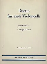 Francois Le Jeune Cupis Notenblätter Duette aus der Sammlung von