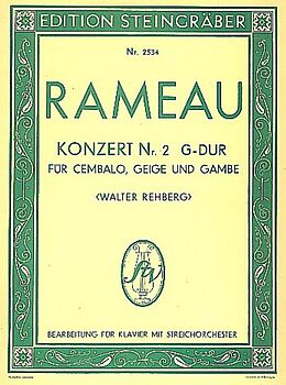 Jean Philippe Rameau Notenblätter Konzert G-Dur Nr.2 für