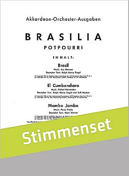  Notenblätter Brasiliafür Akkordeonorchester