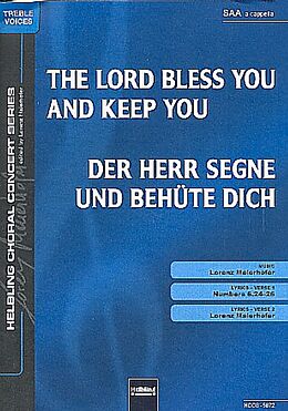 Lorenz Maierhofer Notenblätter The Lord bless You and keep You