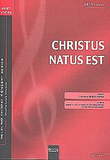 Lorenz Maierhofer Notenblätter Christus natus est für gem Chor a cappella